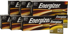 Energizer - Size AAA, Alkaline, 144 Pack, Standard Battery - 1.5 Volts, Button Tab Terminal, LR03, ANSI, IEC Regulated - Caliber Tooling