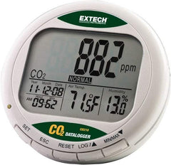 Extech - -14 to 140°F, 0 to 99.9% Humidity Range, Air Quality Monitor - Caliber Tooling