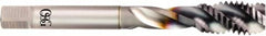 OSG - M16x1.50 Metric Fine 3 Flute 6H Modified Bottoming Spiral Flute Tap - Powdered Metal, TiCN Finish, 100mm OAL, Right Hand Flute, Right Hand Thread, D6, Series 16500 - Caliber Tooling