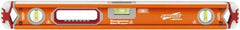 SAVAGE by SWANSON - Magnetic 24" Long 3 Vial Box Beam Level - Aluminum, Orange - Caliber Tooling