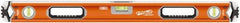 SAVAGE by SWANSON - 32" Long 3 Vial Box Beam Level - Aluminum, Orange - Caliber Tooling