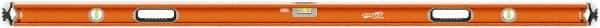 SAVAGE by SWANSON - 72" Long 3 Vial Box Beam Level - Aluminum, Orange - Caliber Tooling