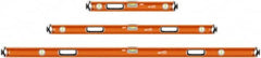 SAVAGE by SWANSON - 24" & 48" & 78" Long 3 Vial Box Beam Level - Aluminum, Orange - Caliber Tooling