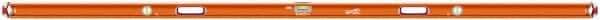 SAVAGE by SWANSON - Magnetic 96" Long 3 Vial Box Beam Level - Aluminum, Orange - Caliber Tooling