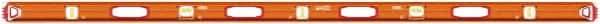 SAVAGE by SWANSON - Magnetic 78" Long 3 Vial I-Beam Level - Aluminum, Orange - Caliber Tooling