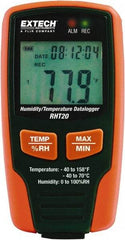 Extech - -40 to 158°F, 0 to 100% Humidity Range, Temp Recorder - Caliber Tooling