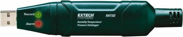 Extech - -40 to 158°F, 0 to 100% Humidity Range, Temp, Pressure Recorder - Caliber Tooling