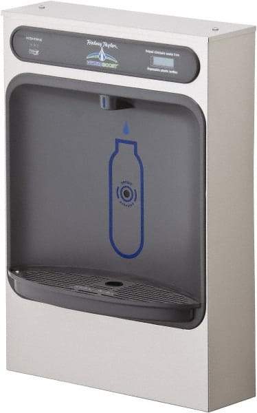 Halsey Taylor - 8 GPH Cooling Capacity Surface Mount Water Cooler & Fountain - Bottle Filling, 20 to 105 psi, 0.20 hp, Stainless Steel - Caliber Tooling