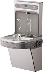 ELKAY - 8 GPH Cooling Capacity Barrier Free Wall Mounted Water Cooler & Fountain - Bottle Filling, 20 to 105 psi, 0.20 hp, Stainless Steel - Caliber Tooling