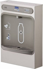 Halsey Taylor - 8 GPH Cooling Capacity Surface Mount Water Cooler & Fountain - Bottle Filling, 20 to 105 psi, 0.20 hp, Stainless Steel - Caliber Tooling