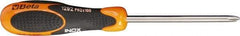 Beta - #0, 6-1/2" OAL, Standard Phillips Screwdriver - 2-1/2" Blade Length, Round Shank, Ergonomic Handle - Caliber Tooling