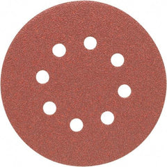 Porter-Cable - 5" Diam, 80 Grit, Aluminum Oxide Hook & Loop Disc - Medium Grade, Coated, C Weight Paper Backing, - Caliber Tooling