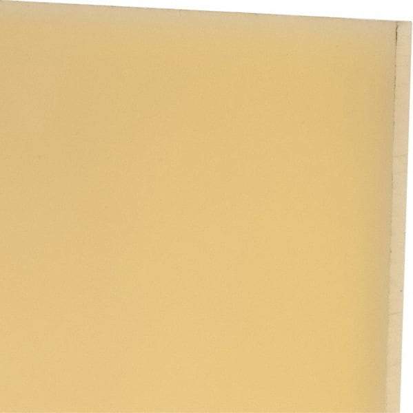 Made in USA - 1/4" Thick x 24" Wide x 2' Long, Polyurethane Sheet - Natural, 75D Hardness, ±0.015 Tolerance - Caliber Tooling