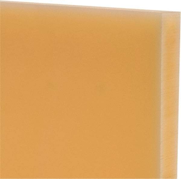 Made in USA - 3/4" Thick x 12" Wide x 1' Long, Polyurethane Sheet - Natural, 75D Hardness, ±0.025 Tolerance - Caliber Tooling