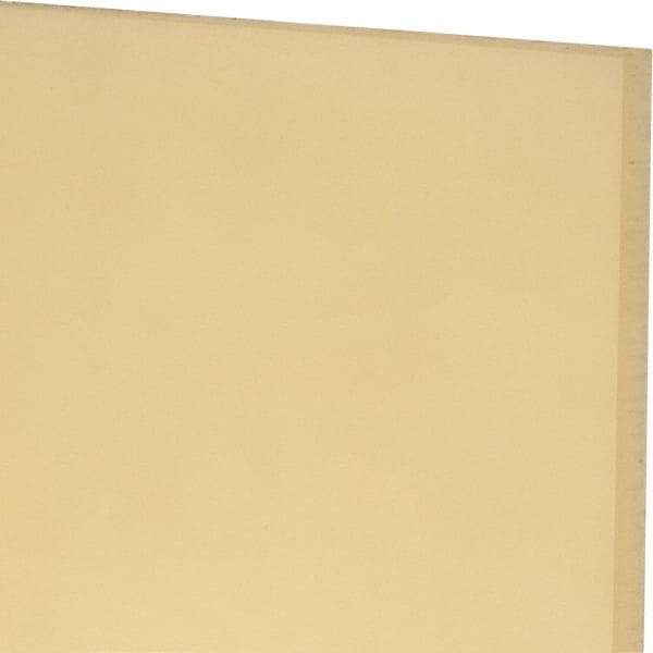 Made in USA - 1/4" Thick x 12" Wide x 1' Long, Polyurethane Sheet - Natural, 90A Hardness, ±0.015 Tolerance - Caliber Tooling