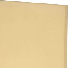 Made in USA - 1/4" Thick x 12" Wide x 1' Long, Polyurethane Sheet - Natural, 90A Hardness, ±0.015 Tolerance - Caliber Tooling