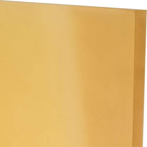 Made in USA - 1/2" Thick x 12" Wide x 1' Long, Polyurethane Sheet - Natural, 90A Hardness, ±0.025 Tolerance - Caliber Tooling