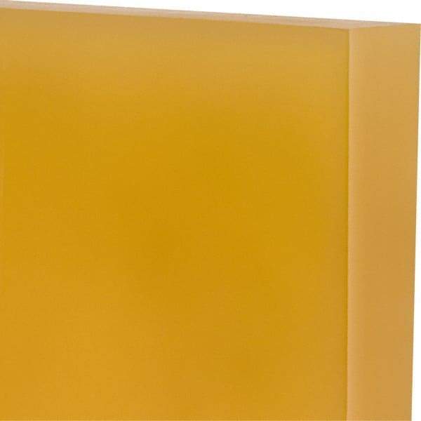 Made in USA - 1" Thick x 12" Wide x 1' Long, Polyurethane Sheet - Natural, 90A Hardness, ±0.025 Tolerance - Caliber Tooling