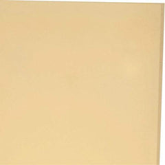 Made in USA - 1/8" Thick x 24" Wide x 1' Long, Polyurethane Sheet - Natural, 95A Hardness, ±0.010 Tolerance - Caliber Tooling