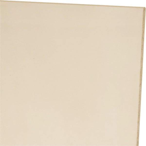 Made in USA - 1/8" Thick x 24" Wide x 1' Long, Polyurethane Sheet - Natural, 60A Hardness, ±0.010 Tolerance - Caliber Tooling