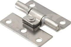 Sugatsune - 1-37/64" Long x 1-25/64" Wide x 3/64" Thick, Stainless Steel Torque Hinge - Stainless Steel, Polished Finish - Caliber Tooling