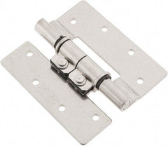 Sugatsune - 3-35/64" Long x 3-1/4" Wide x 5/64" Thick, Stainless Steel Torque Hinge - Stainless Steel, Polished Finish - Caliber Tooling