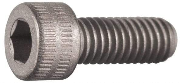 Made in USA - #6-32 UNC Hex Socket Drive, Socket Cap Screw - Grade A-286 Alloy Steel, Passivated Finish, Fully Threaded, 3/4" Length Under Head - Caliber Tooling