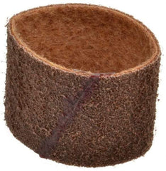 Brite Star - 3" Wide x 10-11/16" OAL, 80 Grit, Aluminum Oxide Abrasive Belt - Aluminum Oxide, Coarse, Nonwoven, Series SC-BS - Caliber Tooling