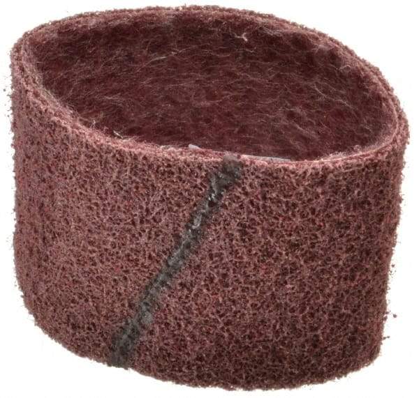 Brite Star - 3" Wide x 10-11/16" OAL, 120 Grit, Aluminum Oxide Abrasive Belt - Aluminum Oxide, Medium, Nonwoven, Series SC-BS - Caliber Tooling