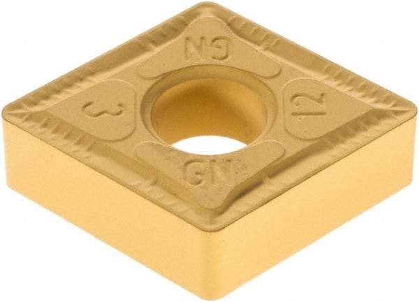 Iscar - CNMG643 GN Grade IC9350 Carbide Turning Insert - TiCN/Al2O3/TiN Finish, 80° Diamond, 3/4" Inscr Circle, 1/4" Thick, 3/64" Corner Radius - Caliber Tooling