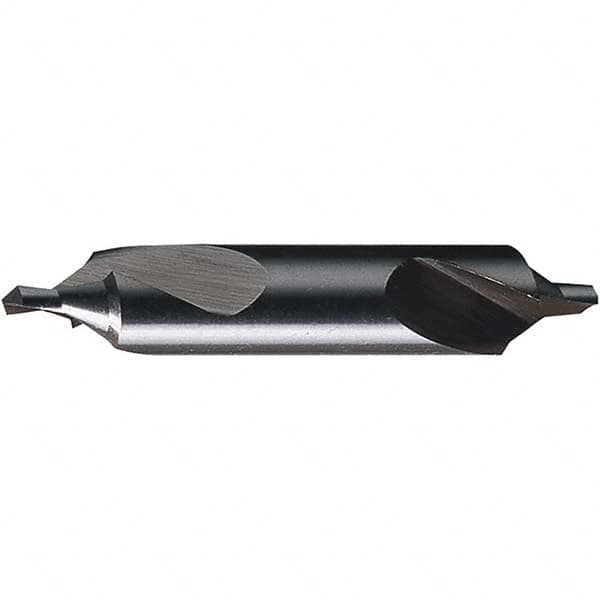 Chicago-Latrobe - #18 Bell Cut 60° Bell Incl Angle High Speed Steel Combo Drill & Countersink - Caliber Tooling