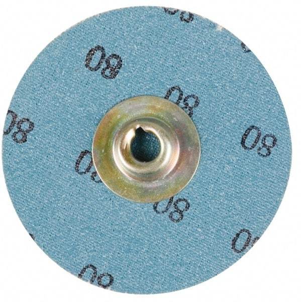 Standard Abrasives - 1-1/2" Disc Diam, 150 Grit, Aluminum Oxide Quick Change Disc - Type S Attaching System, Coated, Brown, Very Fine Grade, 20,000 RPM - Caliber Tooling