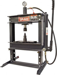 Dake - 10 Ton Hydraulic Shop Press - 6 Inch Stroke - Caliber Tooling