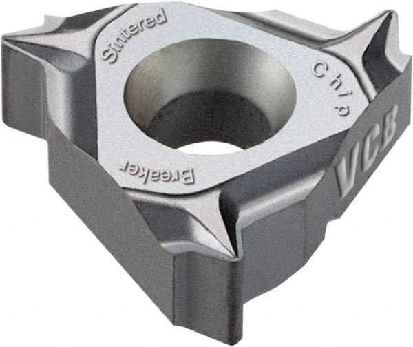 Vargus - 2JIR Internal Right Hand 18 NPTF Laydown Threading Insert - Grade VCB, TiAlN Coated Carbide, 6.35mm Inscribed Circle - Caliber Tooling