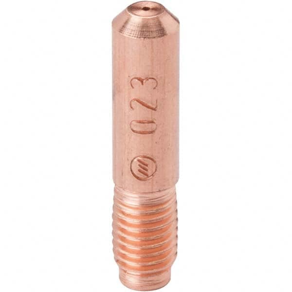 Hobart Welding Products - 0.023" to 0.024" Wire OD, MIG Welder Contact Tip - Caliber Tooling