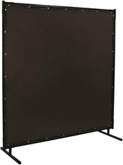 Steiner - 8 Ft. Wide x 6 Ft. High x 1 Inch Thick, 14 mil Thick Transparent Vinyl Portable Welding Screen Kit - Gray - Caliber Tooling