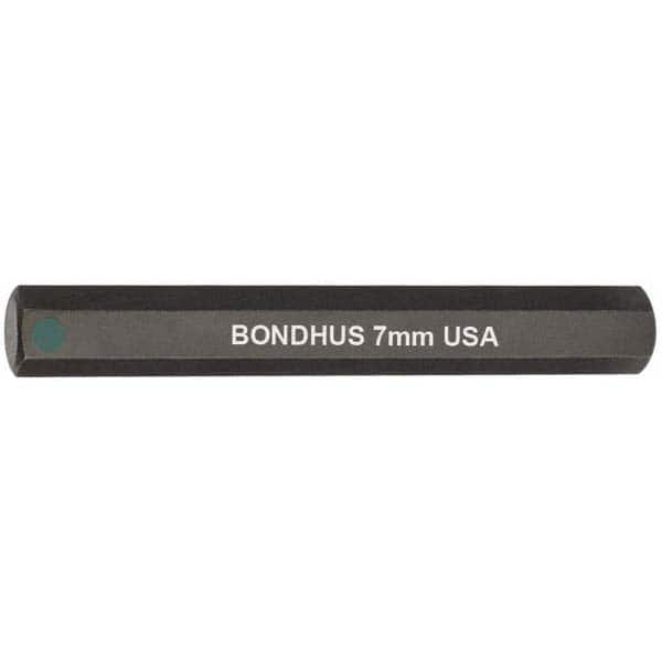 Bondhus - 7mm Hex Drive Bit - Caliber Tooling