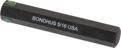 Bondhus - 5/16" Hex Drive Bit - 2" OAL - Caliber Tooling