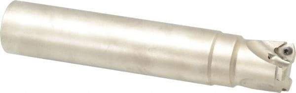 Seco - 1-1/2" Cut Diam, 0.08" Max Depth, 1-1/2" Shank Diam, Cylindrical Shank Indexable High-Feed End Mill - Screw Holding Method, 218.19-160.. Insert, R217.21 Toolholder, Through Coolant - Caliber Tooling