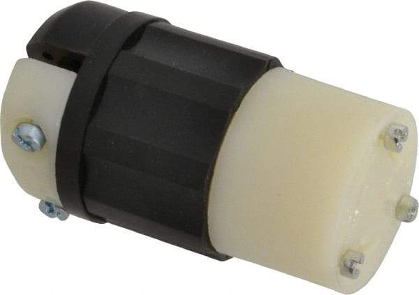 Leviton - 125 VAC, 20 Amp, L5-30R Configuration, Industrial Grade, Self Grounding Connector - 1 Phase, 2 Poles, 0.385 to 0.86 Inch Cord Diameter - Caliber Tooling