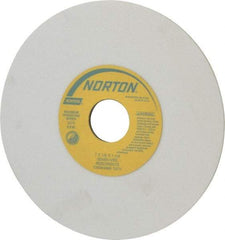 Norton - 7" Diam x 1-1/4" Hole x 1/8" Thick, I Hardness, 80 Grit Surface Grinding Wheel - Aluminum Oxide, Type 1, Medium Grade, 3,275 Max RPM, Vitrified Bond, No Recess - Caliber Tooling