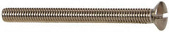 Value Collection - M4x0.70 Metric Coarse, 45mm OAL Slotted Drive Machine Screw - Oval Head, Grade 18-8 & A2 Stainless Steel, Uncoated, Without Washer - Caliber Tooling