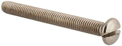 Value Collection - M6x1.00 Metric Coarse, 60mm OAL Slotted Drive Machine Screw - Oval Head, Grade 18-8 & A2 Stainless Steel, Uncoated, Without Washer - Caliber Tooling