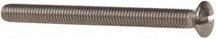 Value Collection - M6x1.00 Metric Coarse, 70mm OAL Slotted Drive Machine Screw - Oval Head, Grade 18-8 & A2 Stainless Steel, Uncoated, Without Washer - Caliber Tooling