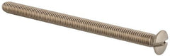 Value Collection - M6x1.00 Metric Coarse, 90mm OAL Slotted Drive Machine Screw - Oval Head, Grade 18-8 & A2 Stainless Steel, Uncoated, Without Washer - Caliber Tooling