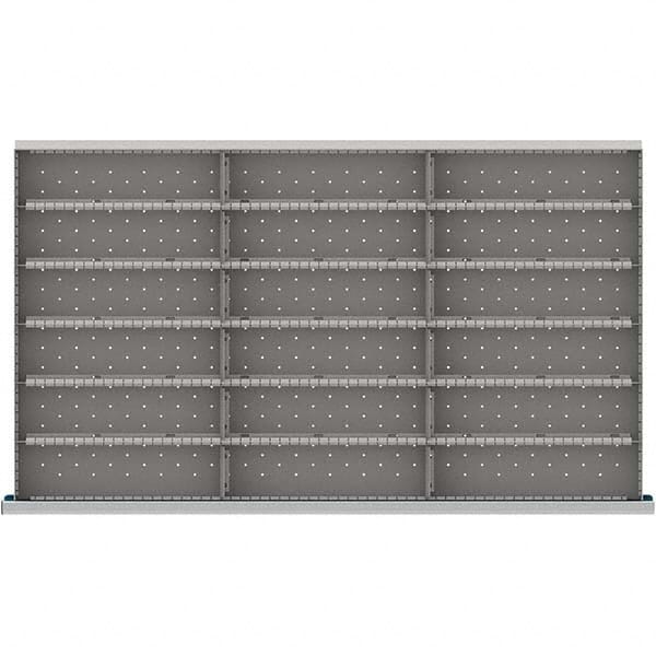 LISTA - 18-Compartment Drawer Divider Layout for 3.15" High Drawers - Caliber Tooling