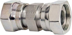 Parker - 1" OD, Steel Swivel Union - 6,000 Max Working psi, 1-7/16" Hex, O-ring Face Seal Ends - Caliber Tooling