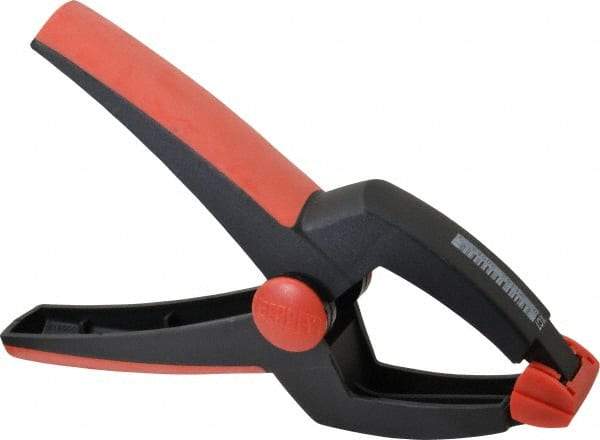 Bessey - 3" Jaw Opening Capacity, 2-3/4" Throat Depth, Spring Clamp - Plastic Body, Plastic Handle, Plastic Tip, 9" OAL - Caliber Tooling