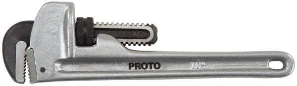 Proto - 12" Aluminum Straight Pipe Wrench - 6" Pipe Capacity - Caliber Tooling