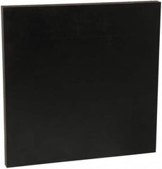 Made in USA - 1-1/2" Thick x 2' Wide x 2' Long, Recycled UHMW Sheet - Black, Shore D-67 Hardness, ±0.012 Tolerance - Caliber Tooling